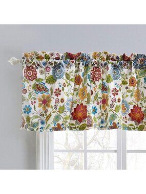 Elegant White Window Valance, 84x19" - Perfect for Home Decor & Window Treatment
